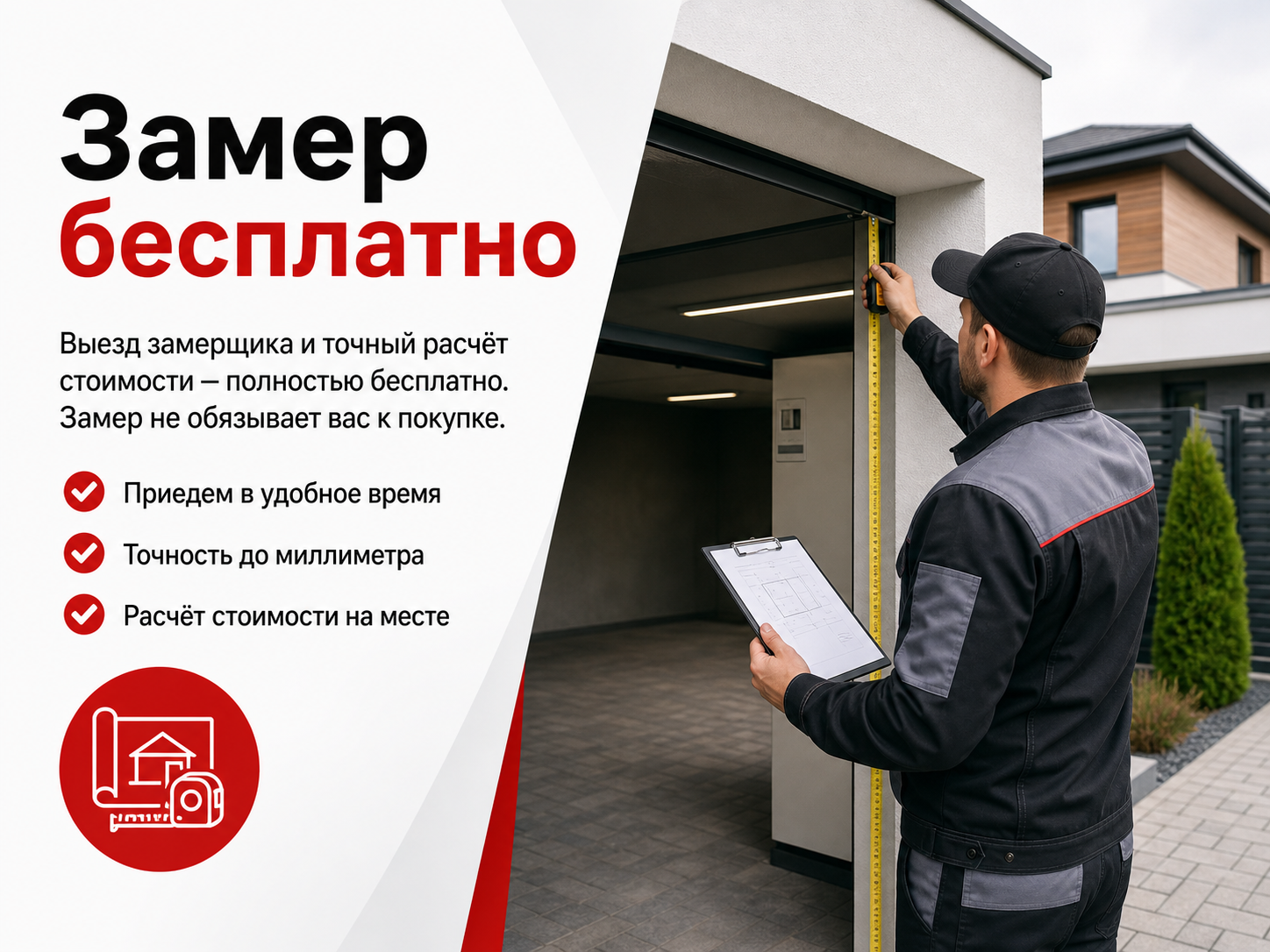 Бесплатный расчёт по размерам